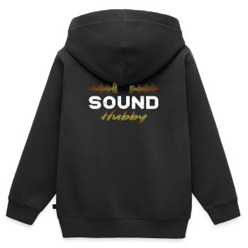 Tontechniker Sound Audio Engineer - Kinder Premium Organic Zip Hoodie - Schwarz - Hinten - AI Model Kid Male (0cm)