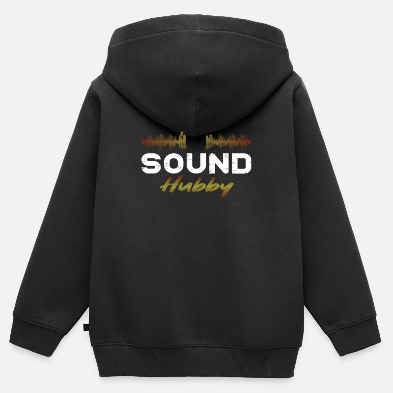 Ingénieur du son Tontechniker - Sweat Premium à capuche zippé enfant bio - noir