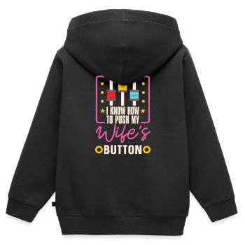 Tontechniker Sound Audio Engineer - Kinder Premium Organic Zip Hoodie - Schwarz - Hinten - AI Model Kid Male (0cm)