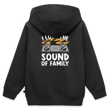 Tontechniker Sound Audio Engineer - Kinder Premium Organic Zip Hoodie - Schwarz - Hinten - AI Model Kid Male (0cm)