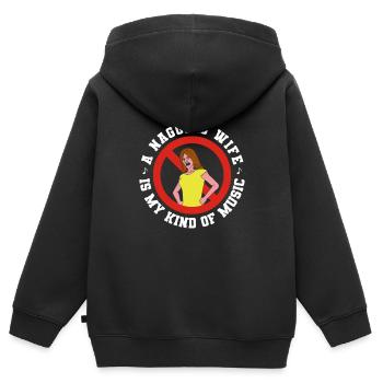 Tontechniker Sound Audio Engineer - Kinder Premium Organic Zip Hoodie - Schwarz - Hinten - AI Model Kid Male (0cm)