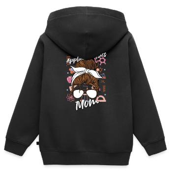 Physicien physicien - Sweat Premium à capuche zippé enfant bio - noir - Dos - AI Model Kid Male (0cm)