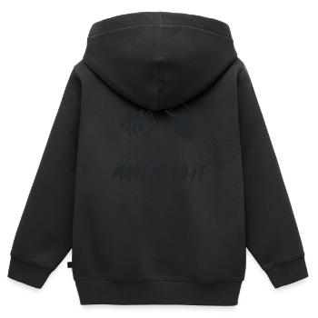Booktok made me do it Booktok made me do it gesche - Kinder Premium Organic Zip Hoodie - Schwarz - Hinten - AI Model Kid Male (0cm)