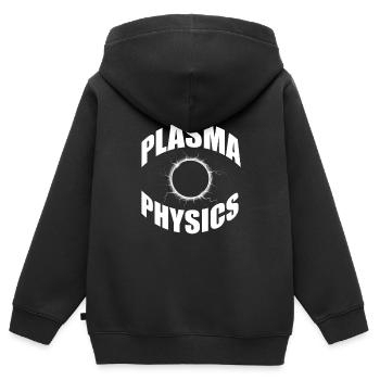 Physicien physicien - Sweat Premium à capuche zippé enfant bio - noir - Dos - AI Model Kid Male (0cm)