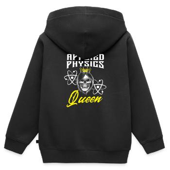 Physicien physicien - Sweat Premium à capuche zippé enfant bio - noir - Dos - AI Model Kid Male (0cm)