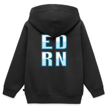 Krankenschwester - Kinder Premium Organic Zip Hoodie - Schwarz - Hinten - AI Model Kid Male (0cm)