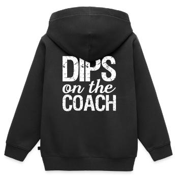 Dips On The Trainer Funny Wife Of The Trainer - Kids Premium Organic Zip-up Hoodie - black - Back - AI Model Kid Male (0cm)