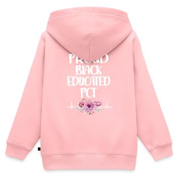 Pflegetechniker Patientenversorgungstechniker PCT - Kinder Premium Organic Zip Hoodie - Rosa - Hinten - AI Model Kid Female (0cm)