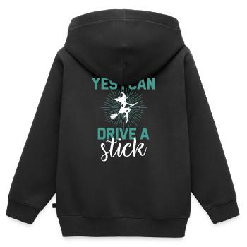 Halloween Witch Witchcraft Magic Magic Magic Magice Costume - Kids Premium Organic Zip-up Hoodie - black - Back - AI Model Kid Male (0cm)