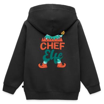 Frohe Weihnachten Christmas Xmas - Kinder Premium Organic Zip Hoodie - Schwarz - Hinten - AI Model Kid Male (0cm)