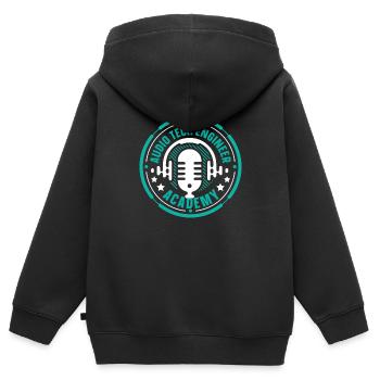 Tontechniker Sound Audio Engineer - Kinder Premium Organic Zip Hoodie - Schwarz - Hinten - AI Model Kid Male (0cm)