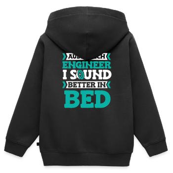 Tontechniker Sound Audio Engineer - Kinder Premium Organic Zip Hoodie - Schwarz - Hinten - AI Model Kid Male (0cm)