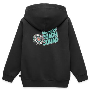 Tir à l’arc Flèche Tir à l’arc Tir à l’arc - Sweat Premium à capuche zippé enfant bio - noir - Dos - AI Model Kid Male (0cm)