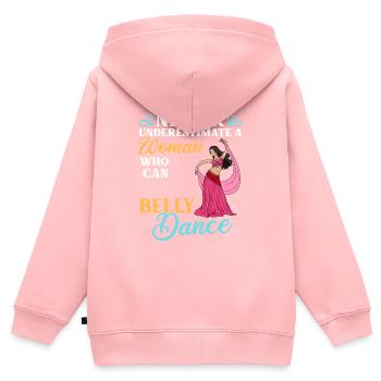 Belly Dance Oriental Dance Music Dancer - Kids Premium Organic Zip-up Hoodie - rose - Back - AI Model Kid Female (0cm)