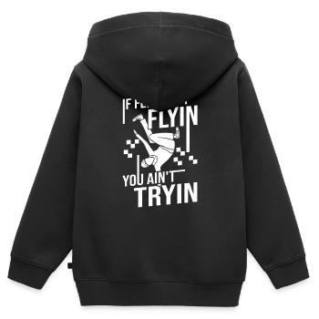 Breakdance Musik Breaking BBoy Bgirl - Kinder Premium Organic Zip Hoodie - Schwarz - Hinten - AI Model Kid Male (0cm)