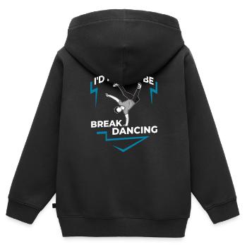 Breakdance Musik Breaking BBoy Bgirl - Kinder Premium Organic Zip Hoodie - Schwarz - Hinten - AI Model Kid Male (0cm)