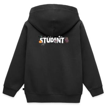 Student Student Halloween Shirt Gift - Kids Premium Organic Zip-up Hoodie - black - Back - AI Model Kid Male (0cm)