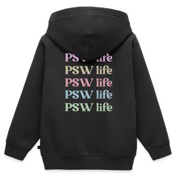 Sozialbetreuerin Persönlicher Betreuer Hilfsperson - Kinder Premium Organic Zip Hoodie - Schwarz - Hinten - AI Model Kid Male (0cm)