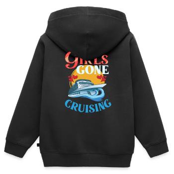 Croisière Croisière Croisière Croisière - Sweat Premium à capuche zippé enfant bio - noir - Dos - AI Model Kid Male (0cm)