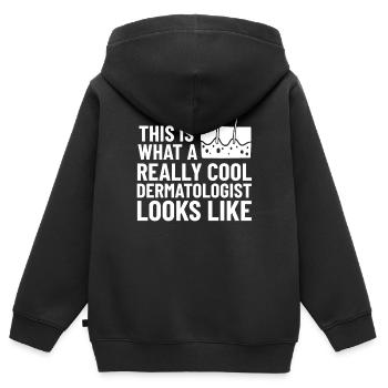 Dermatology Skin Care Skin Medicine Disease - Kids Premium Organic Zip-up Hoodie - black - Back - AI Model Kid Male (0cm)