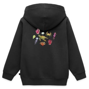 Crustacean Core Crustacean Shirt Gift - Kids Premium Organic Zip-up Hoodie - black - Back - AI Model Kid Male (0cm)