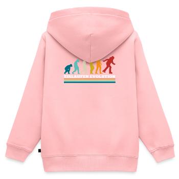 Eislaufen - Kinder Premium Organic Zip Hoodie - Rosa - Hinten - AI Model Kid Female (0cm)