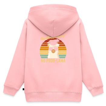 Abschlussprüfung No Problama Schulabschluss - Kinder Premium Organic Zip Hoodie - Rosa - Hinten - AI Model Kid Female (0cm)