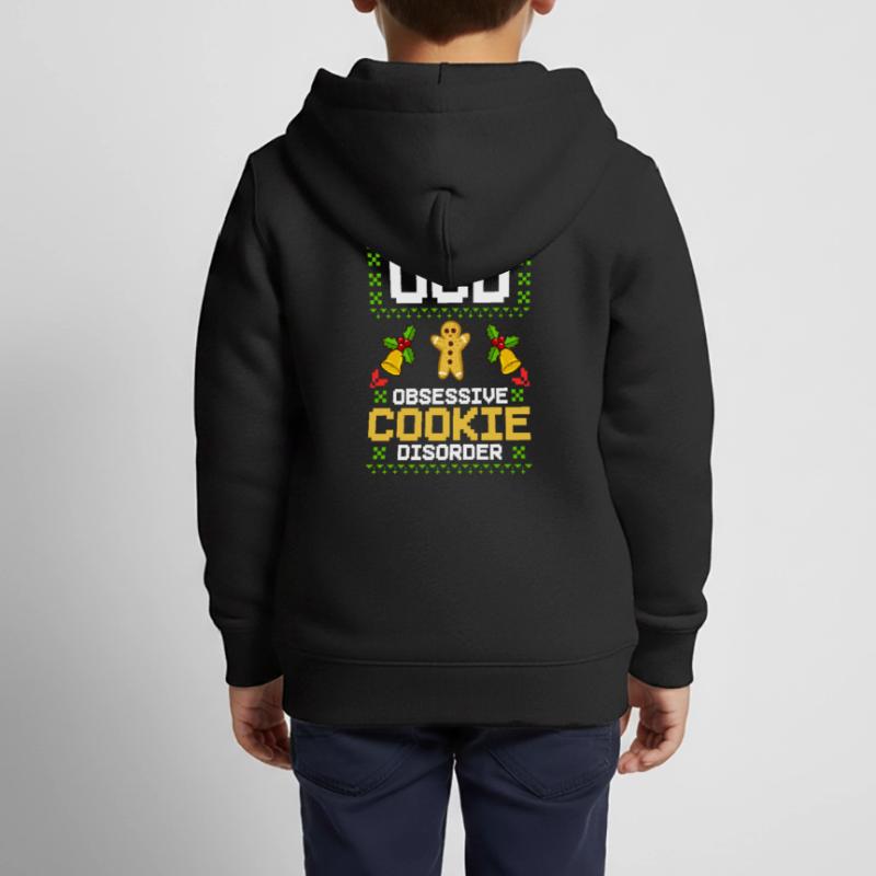 Biscuits de Noël Biscuits Cuisson Biscuits de Noël Sweat Premium à capuche zippé enfant bio