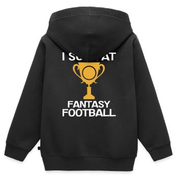 I suck at the fantasy football loser - Kids Premium Organic Zip-up Hoodie - black - Back - AI Model Kid Male (0cm)
