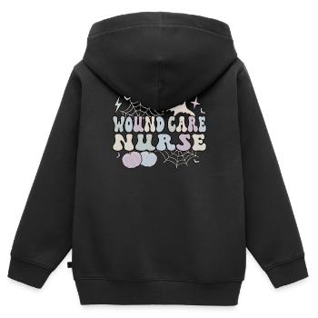 Infirmière en soins des plaies Halloween RN Cadeau de soins infirmiers des plaies - Sweat Premium à capuche zippé enfant bio - noir - Dos - AI Model Kid Male (0cm)