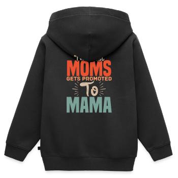 Beste Mütter, Die Zur Mama Mama Mama Müttern - Kinder Premium Organic Zip Hoodie - Schwarz - Hinten - AI Model Kid Male (0cm)