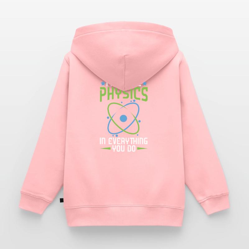Physics Phyiker Applied Physics Kids Premium Organic Zip-up Hoodie