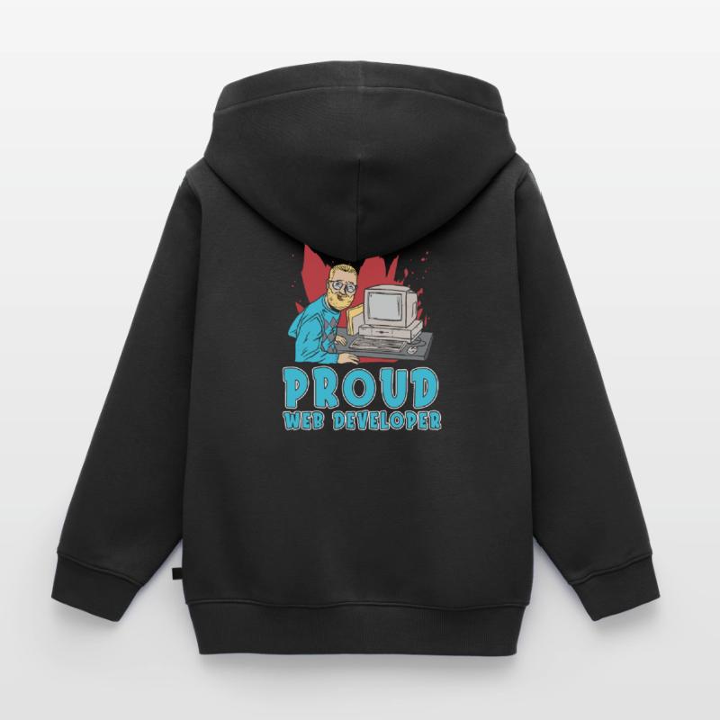 Web Developer Web Developer Web Developer Kids Premium Organic Zip-up Hoodie