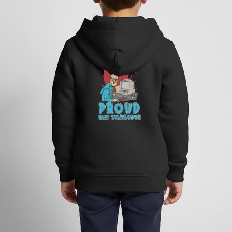 Web Developer Web Developer Web Developer Kids Premium Organic Zip-up Hoodie