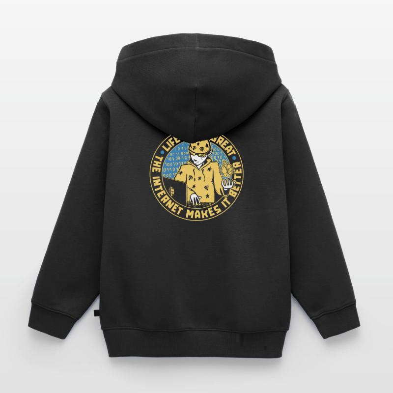 Web Developer Web Developer Web Developer Kids Premium Organic Zip-up Hoodie