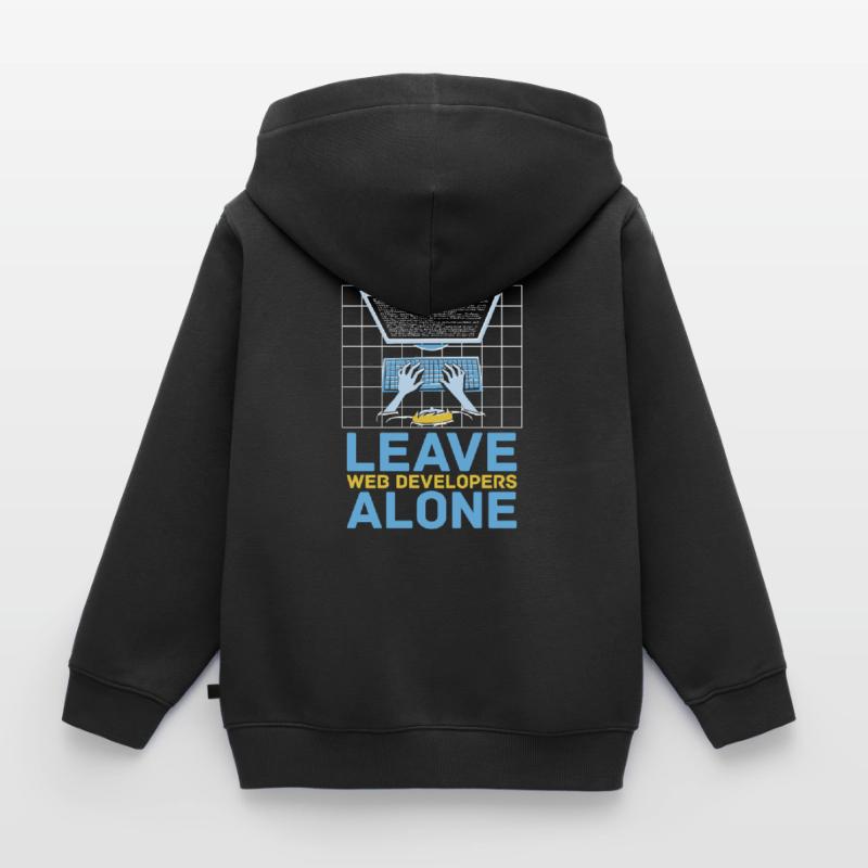Web Developer Web Developer Web Developer Kids Premium Organic Zip-up Hoodie