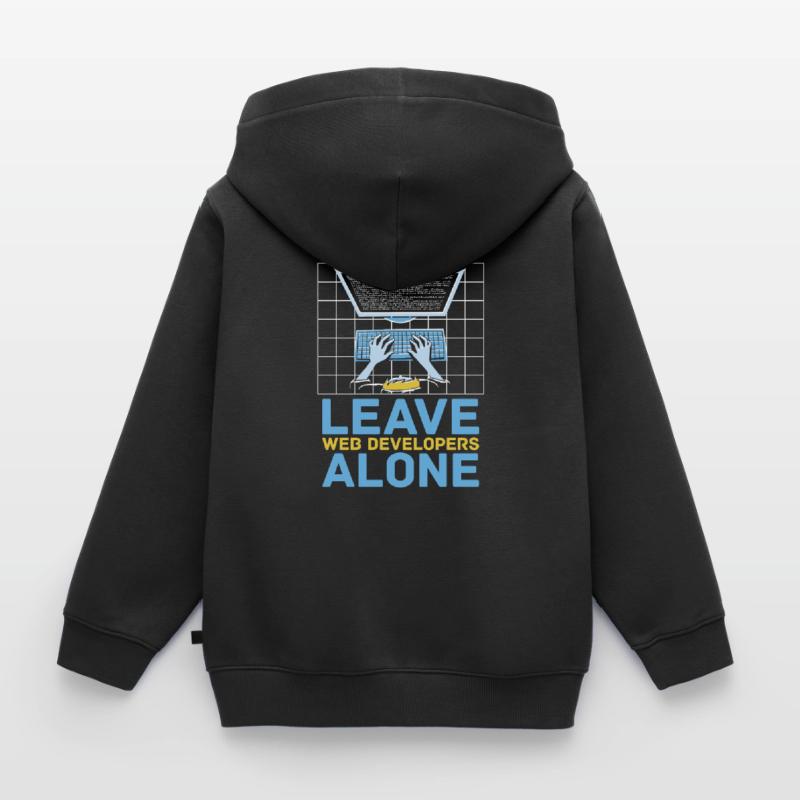 Web Developer Web Developer Web Developer Kids Premium Organic Zip-up Hoodie