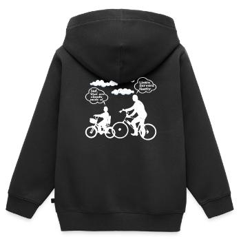 De quoi sont faits les clouds, les serveurs Linux principalement 8 - Sweat Premium à capuche zippé enfant bio - noir - Dos - AI Model Kid Male (0cm)