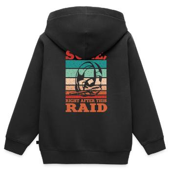 Sûrement juste après ce raid gaming MMORPG gamer - Sweat Premium à capuche zippé enfant bio - noir - Dos - AI Model Kid Male (0cm)