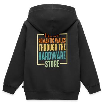 Romantic Walks Through The Hardware Store 23 - Kids Premium Organic Zip-up Hoodie - black - Back - AI Model Kid Male (0cm)