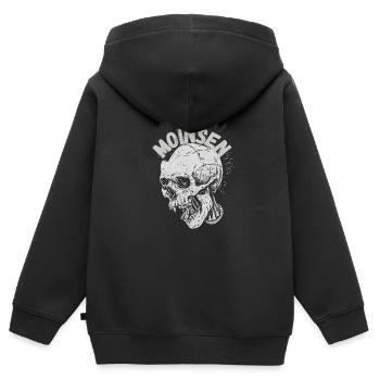 Oldenburg Oldenburger Norden Norddeutschland Moin - Kinder Premium Organic Zip Hoodie - Schwarz - Hinten - AI Model Kid Male (0cm)