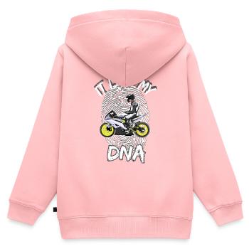 Motorcycle Lifestyle / Motorrad / Motorräder biker - Kinder Premium Organic Zip Hoodie - Rosa - Hinten - AI Model Kid Female (0cm)