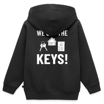 Accueil Maison Maison Achat Propriété - Sweat Premium à capuche zippé enfant bio - noir - Dos - AI Model Kid Male (0cm)