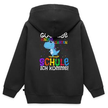 Schulkind Ende Kindergarten Schüler Abschied Vorsc - Kinder Premium Organic Zip Hoodie - Schwarz - Hinten - AI Model Kid Male (0cm)