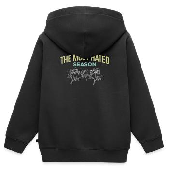 La saison la plus détestée : le pollen : le rhume des foins - Sweat Premium à capuche zippé enfant bio - noir - Dos - AI Model Kid Male (0cm)