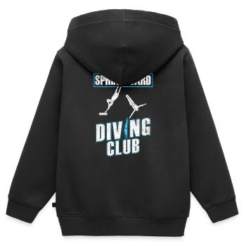 Diving Diving Club - Kids Premium Organic Zip-up Hoodie - black - Back - AI Model Kid Male (0cm)