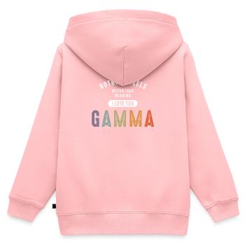 I Love You Gamma - Grandma Mommy - Kids Premium Organic Zip-up Hoodie - rose - Back - AI Model Kid Female (0cm)