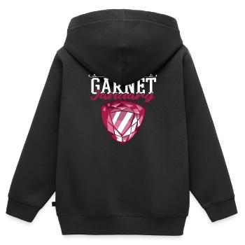 Schürfer Schürfen Schatz - Kinder Premium Organic Zip Hoodie - Schwarz - Hinten - AI Model Kid Male (0cm)