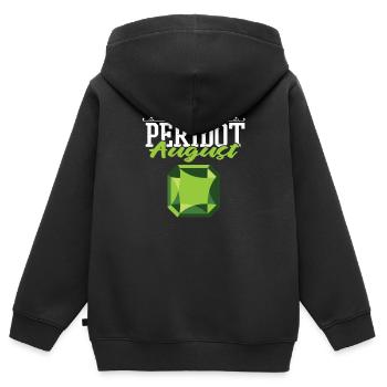 Schürfer Schürfen Schatz - Kinder Premium Organic Zip Hoodie - Schwarz - Hinten - AI Model Kid Male (0cm)