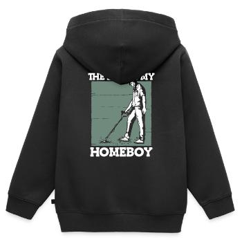Prospectors Digging Treasure - Kids Premium Organic Zip-up Hoodie - black - Back - AI Model Kid Male (0cm)